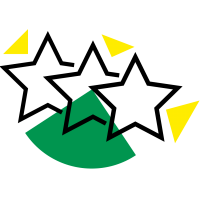 Icon Zusatzleistungen. Grafik drei Sterne 